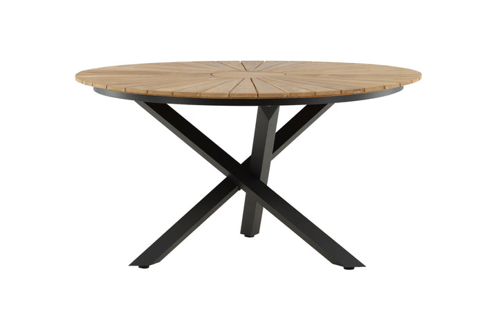 Venture Home Mexico Table ø 140 - Black/Teak