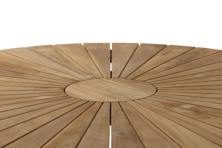 Venture Home Mexico Table ø 140 - Black/Teak