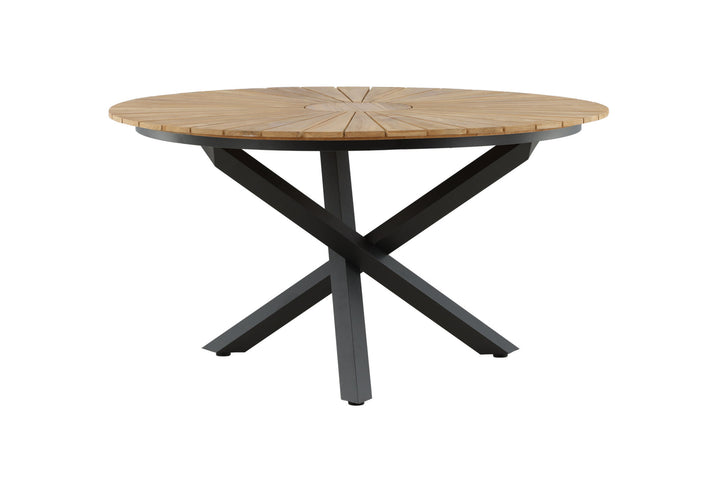 Venture Home Mexico Table ø 140 - Black/Teak