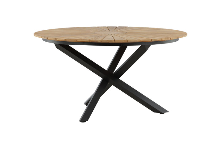 Venture Home Mexico Table ø 140 - Black/Teak