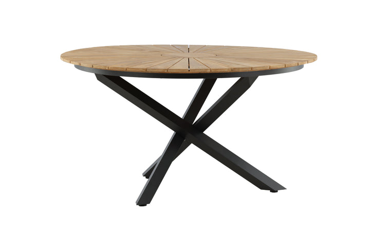 Venture Home Mexico Table ø 140 - Black/Teak