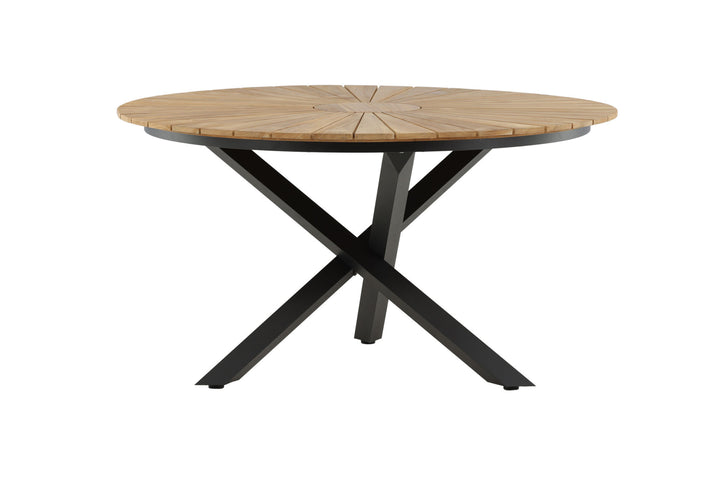 Venture Home Mexico Table ø 140 - Black/Teak