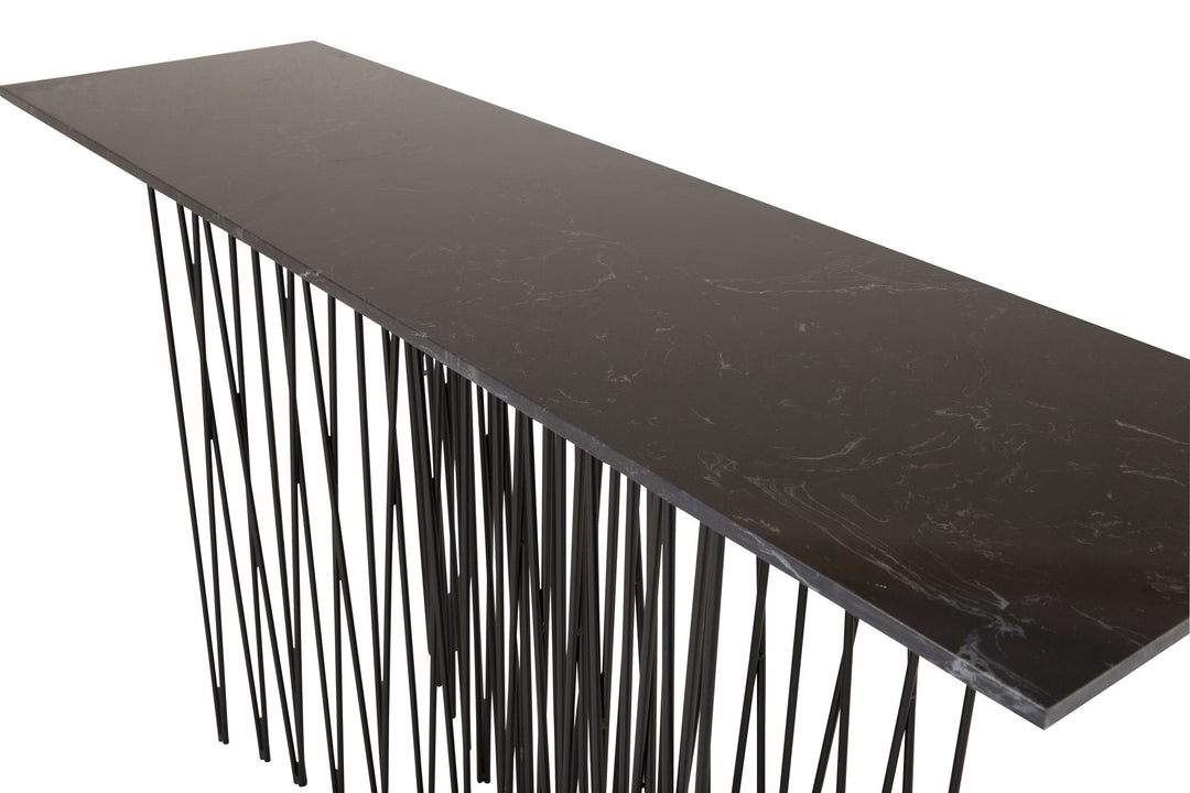 Furniture Fashion Stone - Side Table high- Artifical Stone / Black