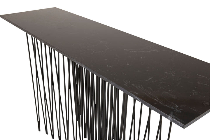 Furniture Fashion Stone - Side Table high- Artifical Stone / Black