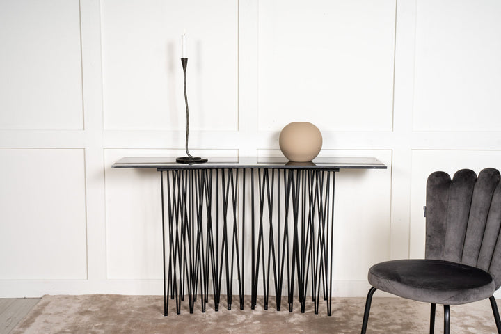Furniture Fashion Stone - Side Table high- Artifical Stone / Black