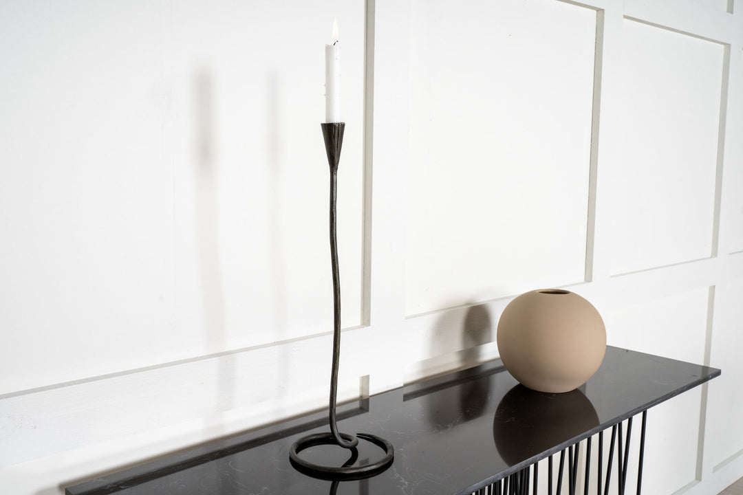 Furniture Fashion Stone - Side Table high- Artifical Stone / Black