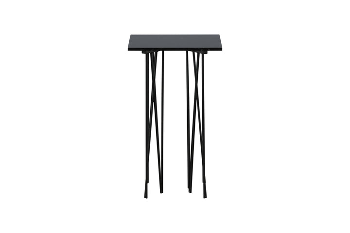 Furniture Fashion Stone - Side Table Square 40*40 - Artifical Stone / Black