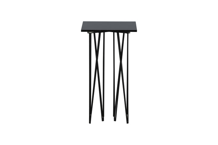Furniture Fashion Stone - Side Table Square 40*40 - Artifical Stone / Black