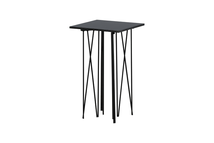 Furniture Fashion Stone - Side Table Square 40*40 - Artifical Stone / Black