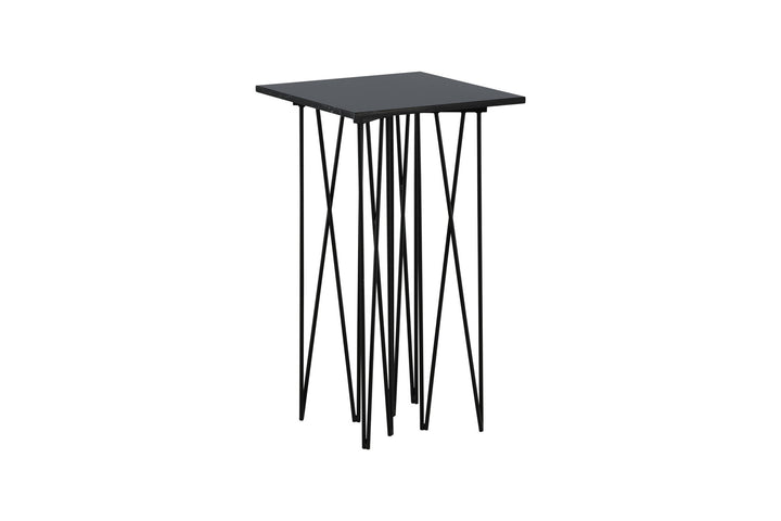 Furniture Fashion Stone - Side Table Square 40*40 - Artifical Stone / Black