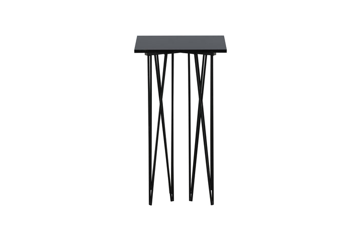 Furniture Fashion Stone - Side Table Square 40*40 - Artifical Stone / Black