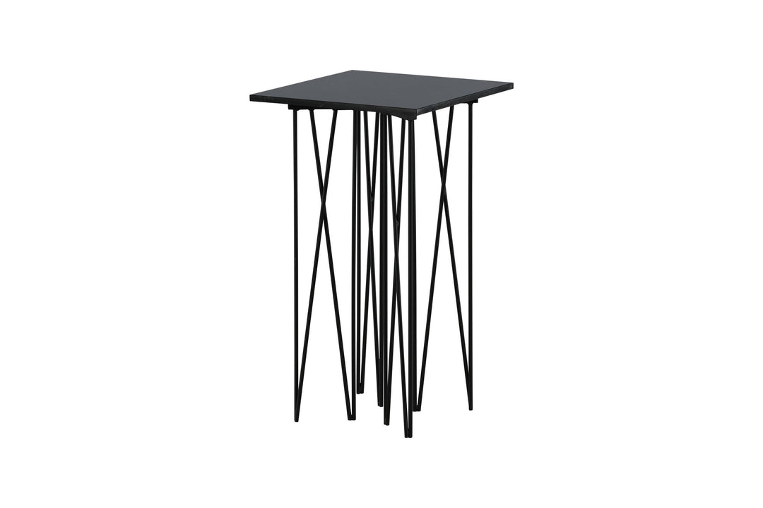 Furniture Fashion Stone - Side Table Square 40*40 - Artifical Stone / Black