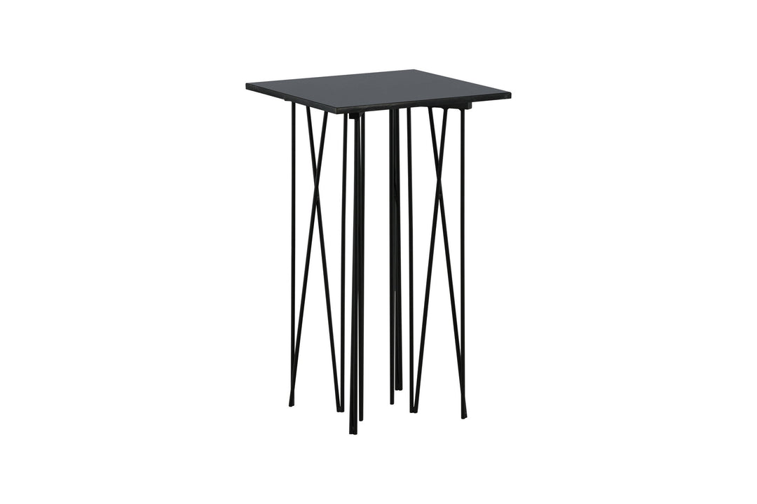 Furniture Fashion Stone - Side Table Square 40*40 - Artifical Stone / Black