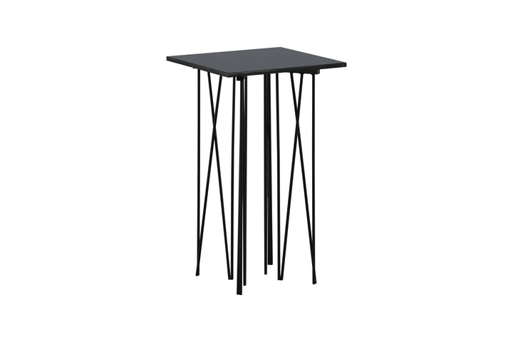 Furniture Fashion Stone - Side Table Square 40*40 - Artifical Stone / Black