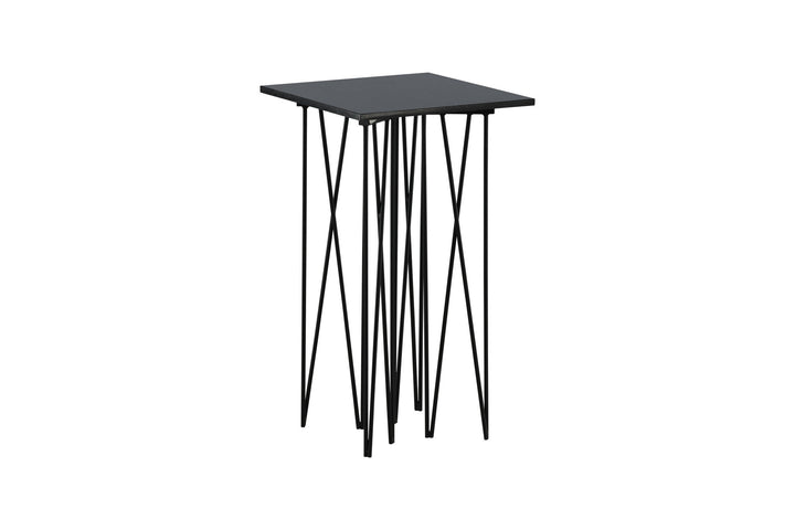 Furniture Fashion Stone - Side Table Square 40*40 - Artifical Stone / Black