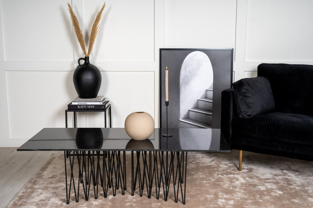 Furniture Fashion Stone - Sofa Table - Artifical Stone / Black
