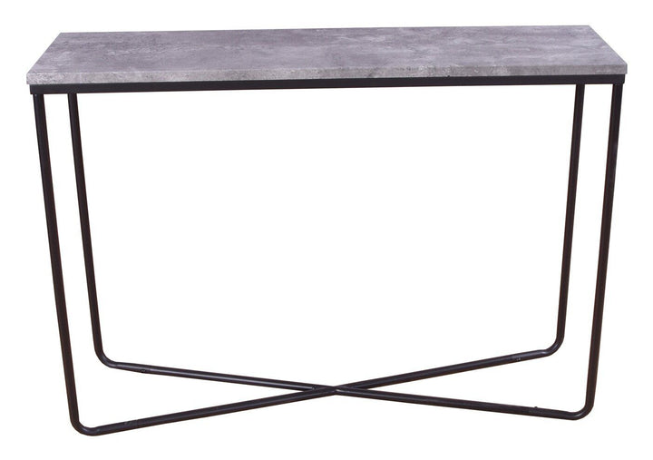 Venture Home Palace Side Table - Black / Concrete-look