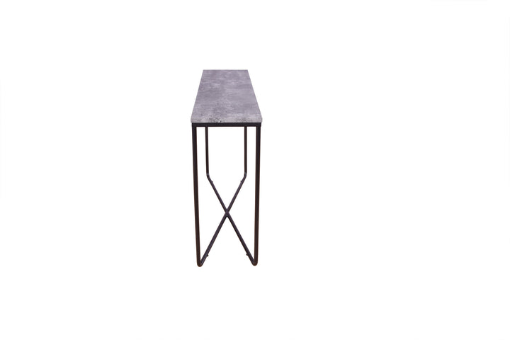 Venture Home Palace Side Table - Black / Concrete-look