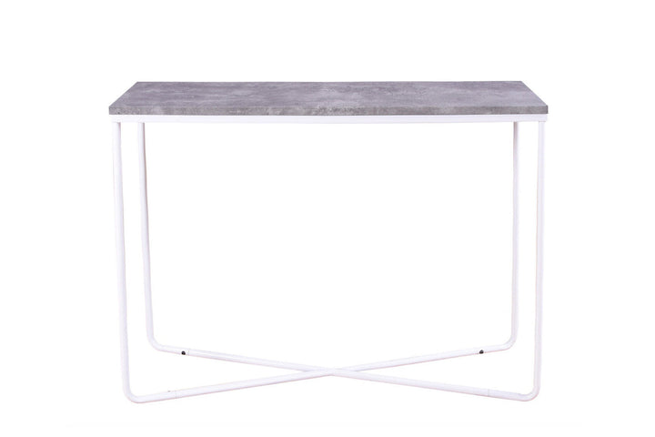 Venture Home Palace Side Table - White / Concrete-look
