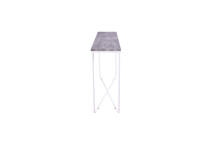 Venture Home Palace Side Table - White / Concrete-look