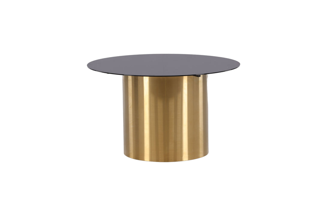 Furniture Fashion Ystad - Sofa Table - Smoked Glass / Shiny Brass