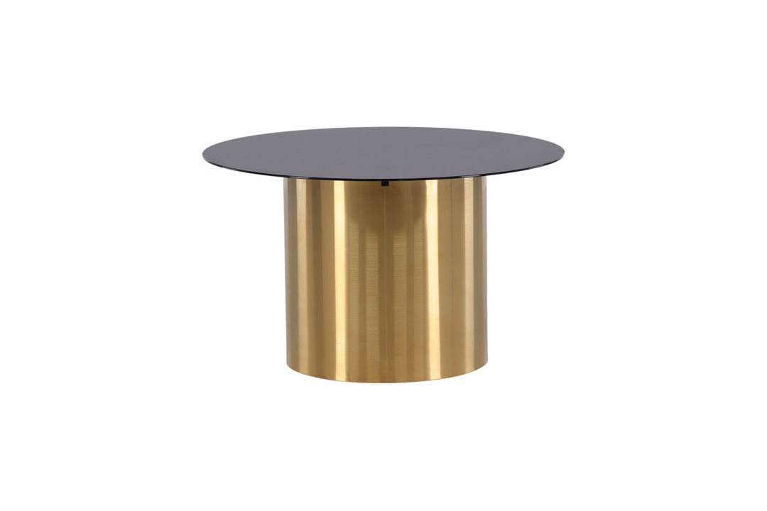 Furniture Fashion Ystad - Sofa Table - Smoked Glass / Shiny Brass