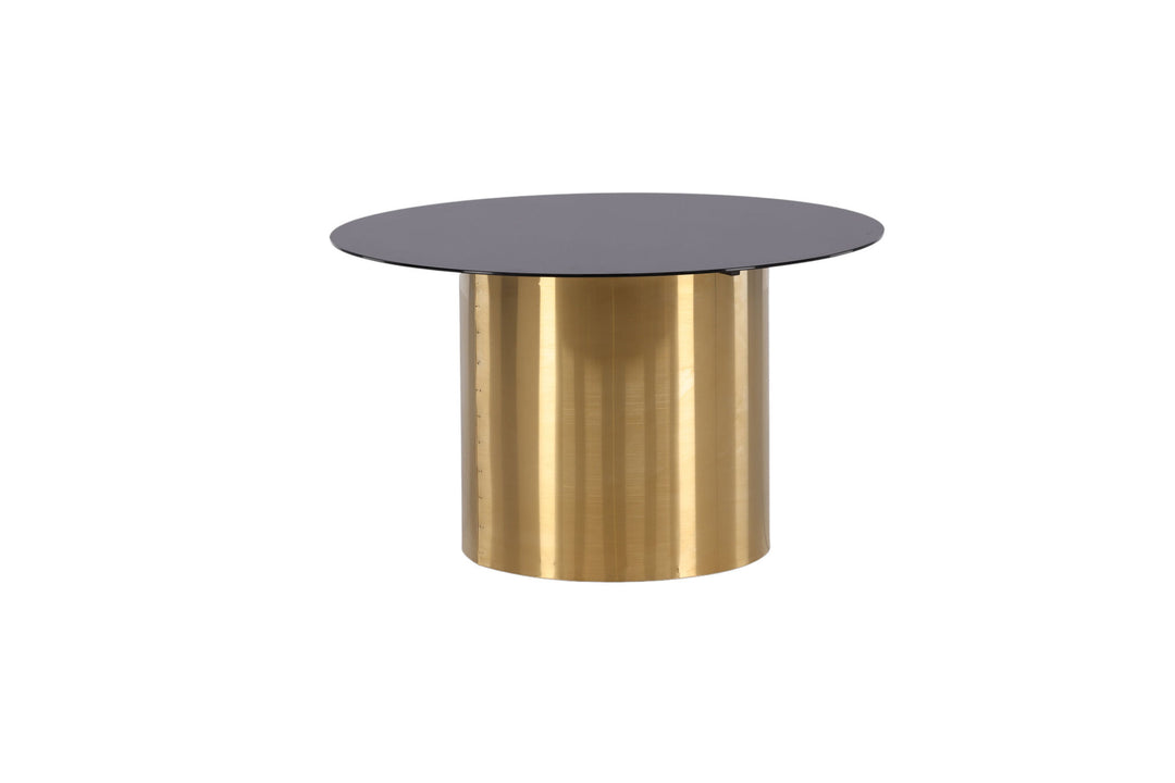 Furniture Fashion Ystad - Sofa Table - Smoked Glass / Shiny Brass
