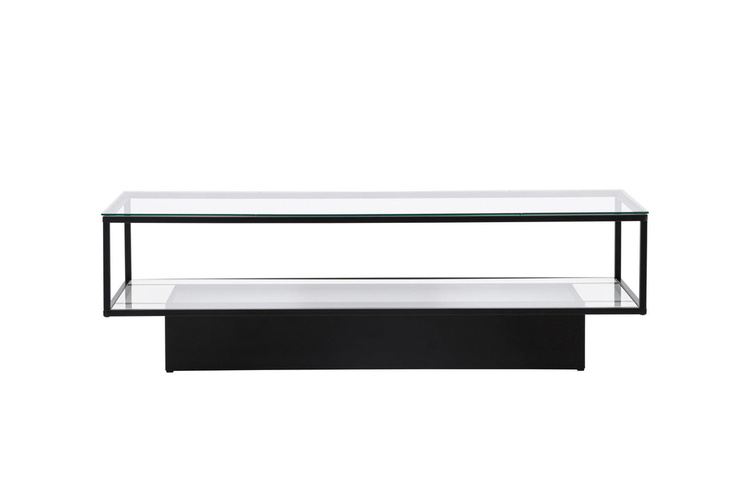 Furniture Fashion Maglehem - Sofa Table - Glass / Black