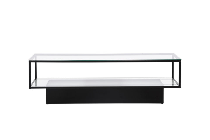 Furniture Fashion Maglehem - Sofa Table - Glass / Black