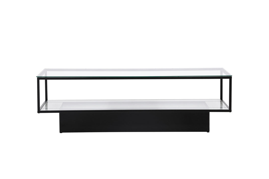 Furniture Fashion Maglehem - Sofa Table - Glass / Black
