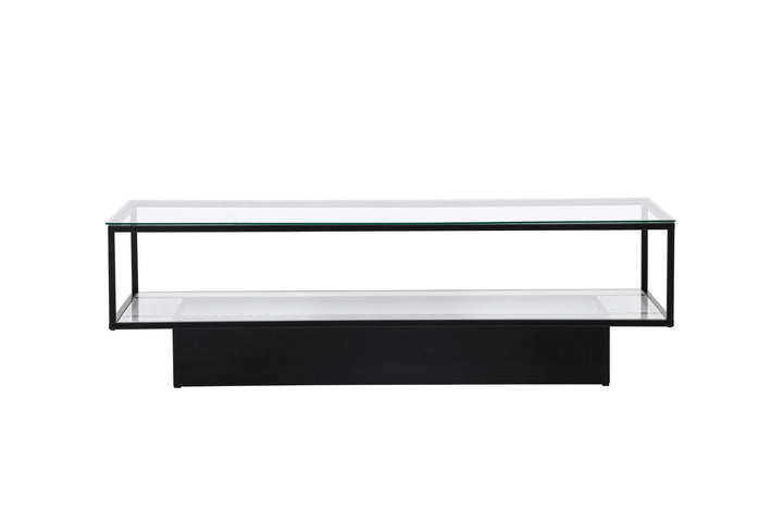 Furniture Fashion Maglehem - Sofa Table - Glass / Black