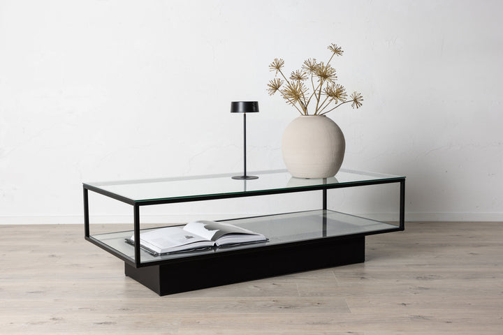 Furniture Fashion Maglehem - Sofa Table - Glass / Black
