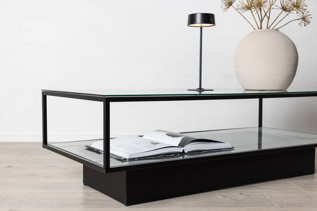 Furniture Fashion Maglehem - Sofa Table - Glass / Black