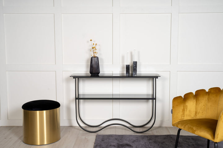 Furniture Fashion Wavy - Side Table - Black / Black