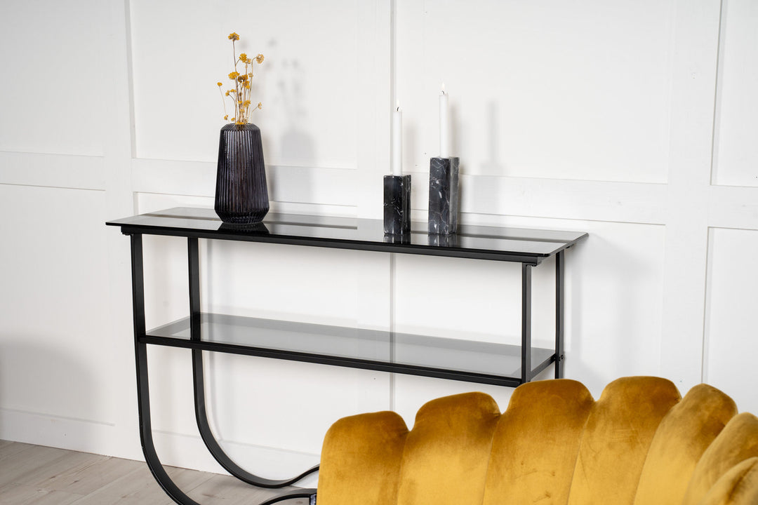 Furniture Fashion Wavy - Side Table - Black / Black