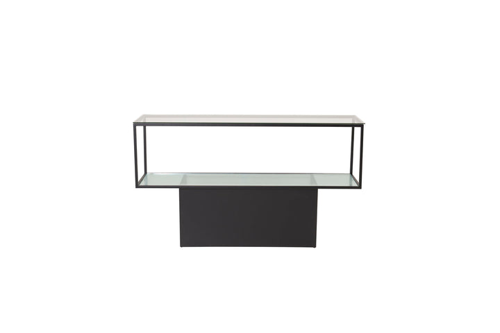 Furniture Fashion Maglehem - Shelf - Glass / Black