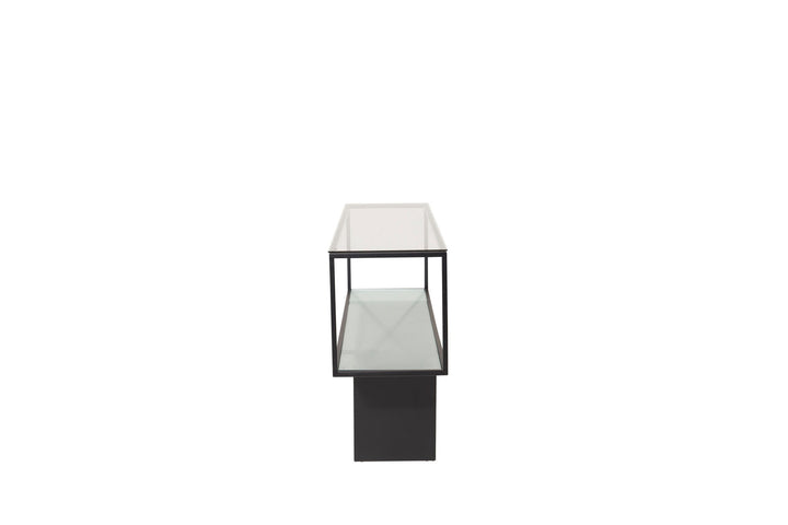 Furniture Fashion Maglehem - Shelf - Glass / Black