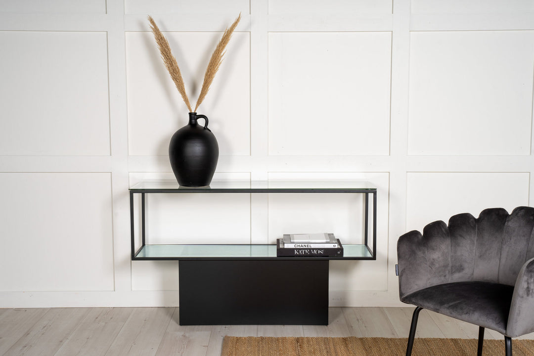Furniture Fashion Maglehem - Shelf - Glass / Black