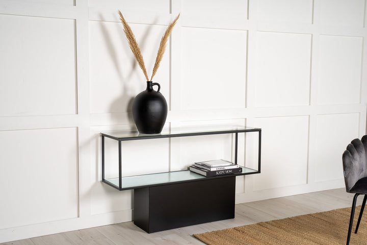 Furniture Fashion Maglehem - Shelf - Glass / Black
