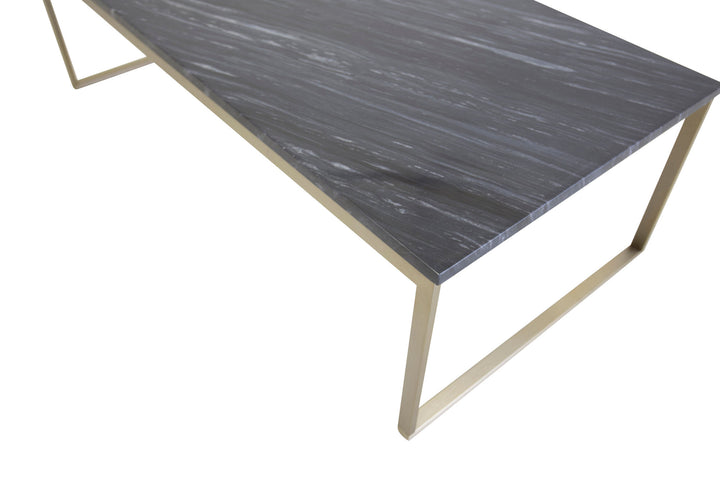 Venture Home Estelle Sofa Table 120*60*36 Grey Marble / Brass