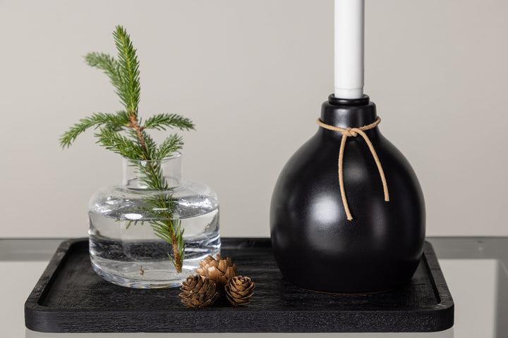 Venture Home Ulricehamn Candlestick 12cm - Black  /