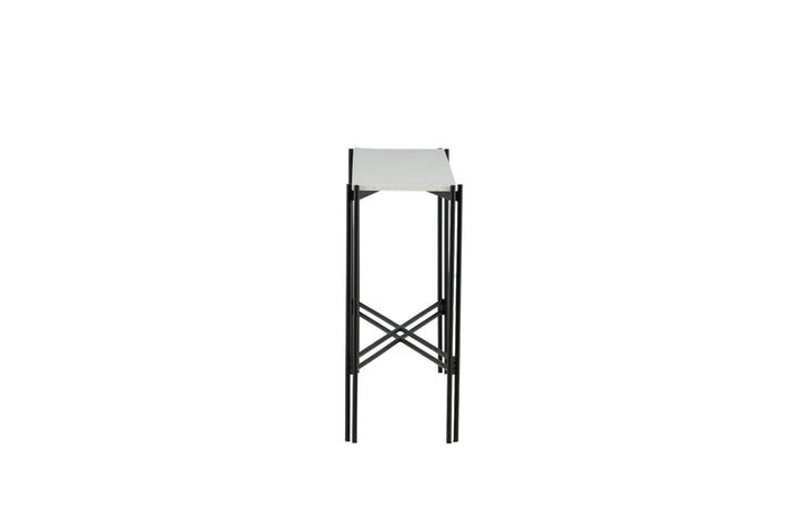Venture Home Razzia Side Table 110*30*75 White Terazzo / Black