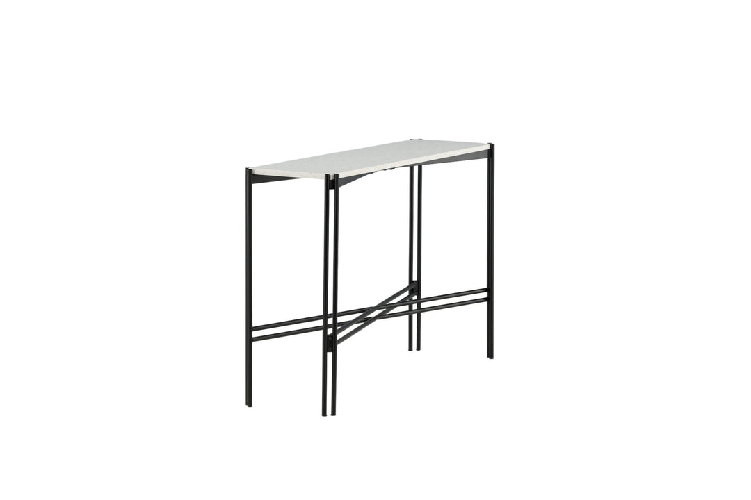 Venture Home Razzia Side Table 110*30*75 White Terazzo / Black