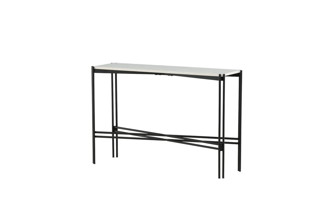 Venture Home Razzia Side Table 110*30*75 White Terazzo / Black