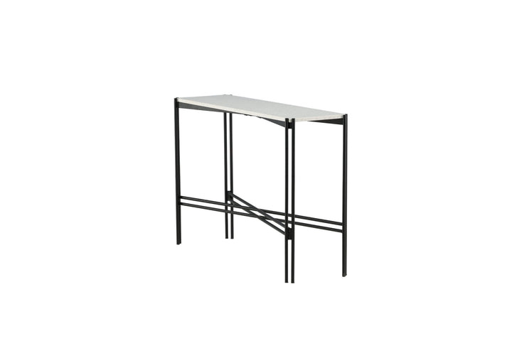 Venture Home Razzia Side Table 110*30*75 White Terazzo / Black