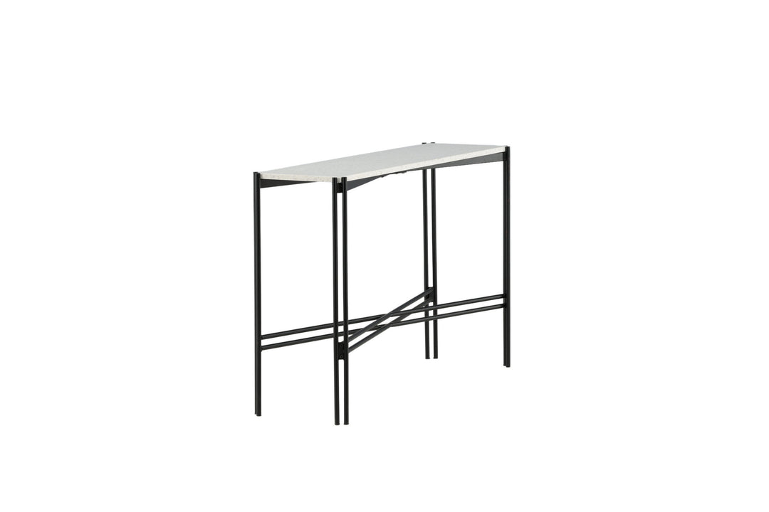 Venture Home Razzia Side Table 110*30*75 White Terazzo / Black