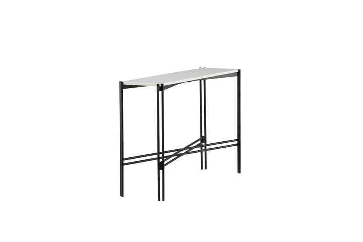 Venture Home Razzia Side Table 110*30*75 White Terazzo / Black
