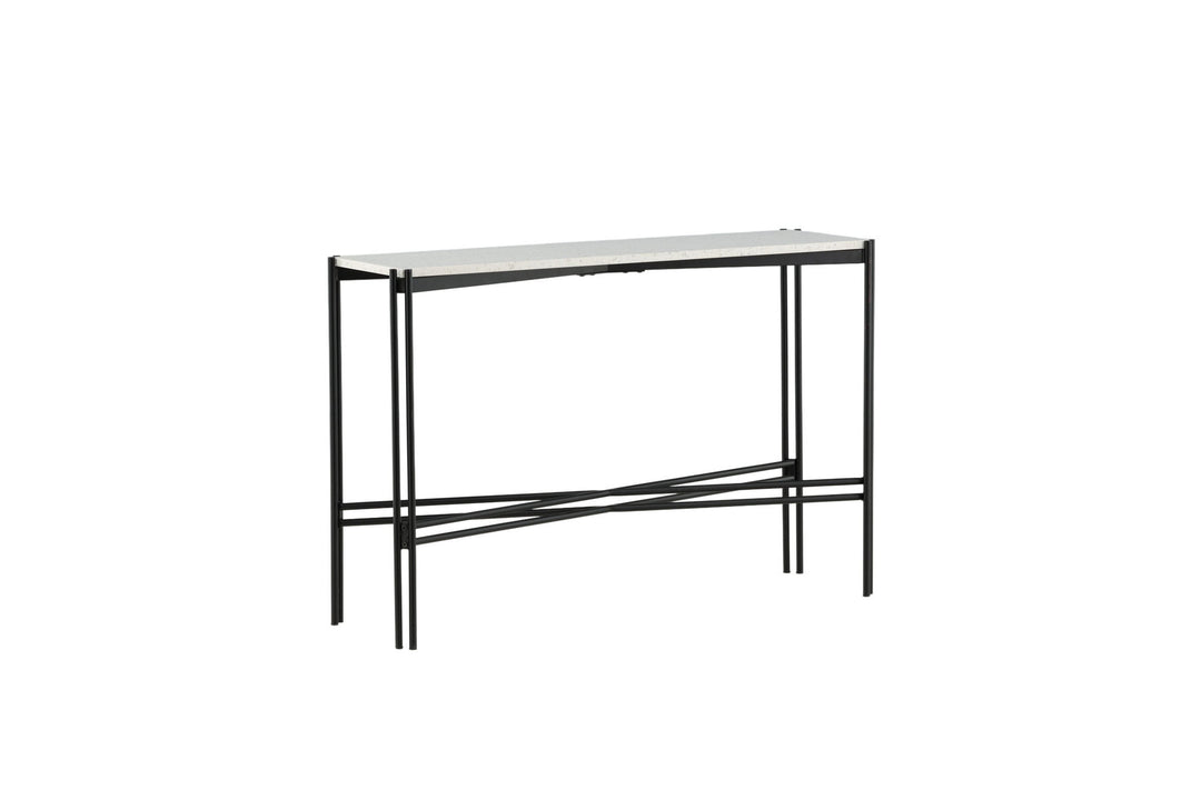 Venture Home Razzia Side Table 110*30*75 White Terazzo / Black