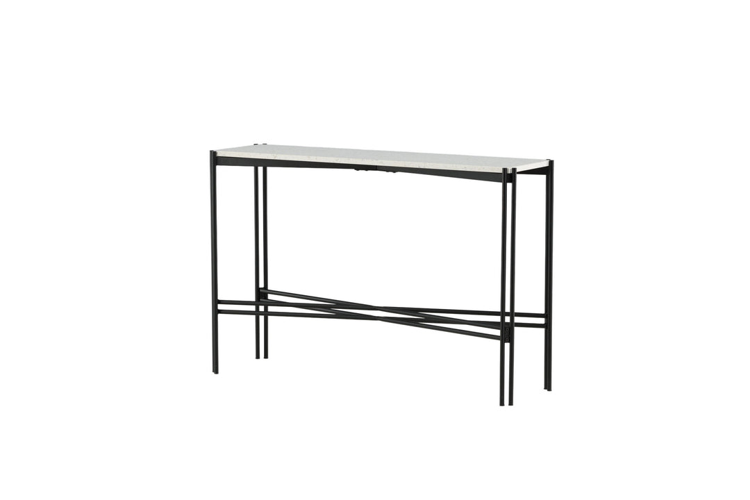 Venture Home Razzia Side Table 110*30*75 White Terazzo / Black