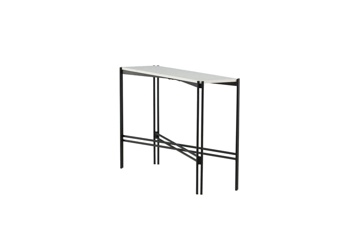 Venture Home Razzia Side Table 110*30*75 White Terazzo / Black